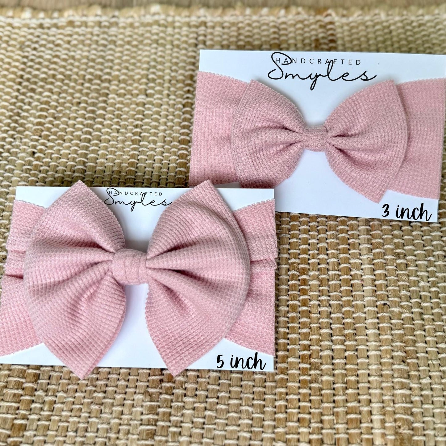 Personalized Pink Baby Headband Bow